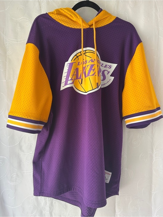 Mitchell & Ness Other - Mitchell & Ness Los Angeles Lakers Purple and Gold Hooded Jersey